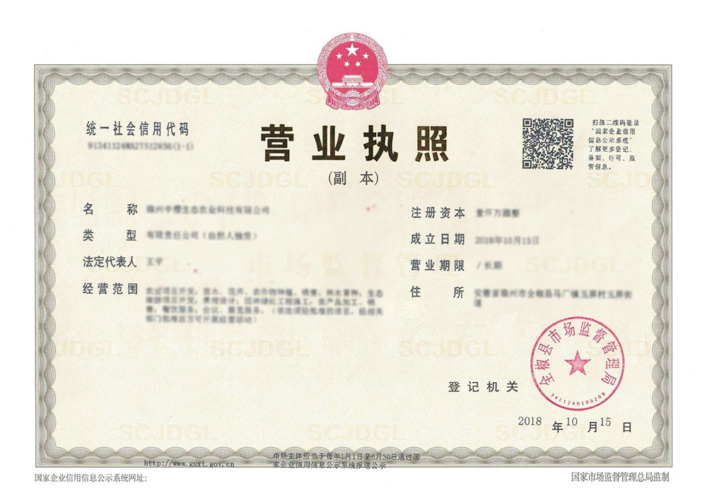 營業(yè)執(zhí)照